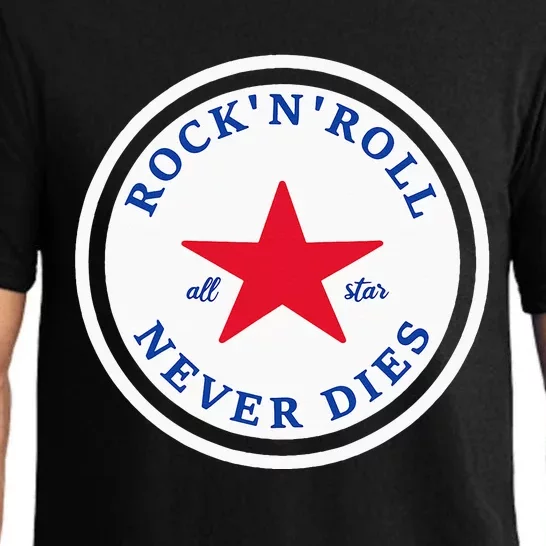 Rock N Roll Never Dies Rock And Roll All Star Music Pajama Set