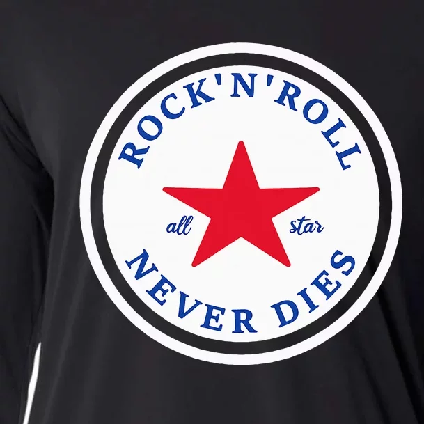 Rock N Roll Never Dies Rock And Roll All Star Music Cooling Performance Long Sleeve Crew