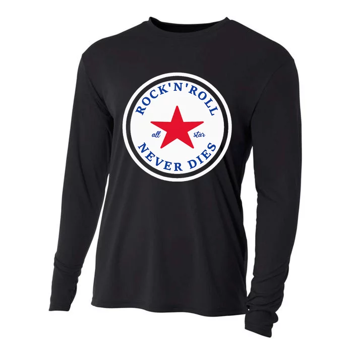 Rock N Roll Never Dies Rock And Roll All Star Music Cooling Performance Long Sleeve Crew