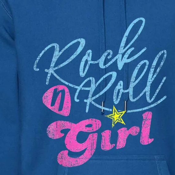 Rock N Roll Girl Purple Darla Premium Hoodie