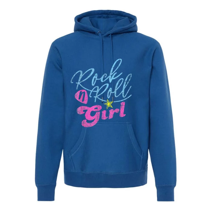 Rock N Roll Girl Purple Darla Premium Hoodie