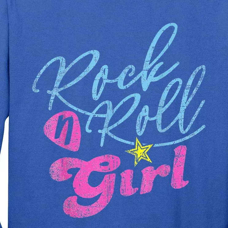 Rock N Roll Girl Purple Darla Tall Long Sleeve T-Shirt