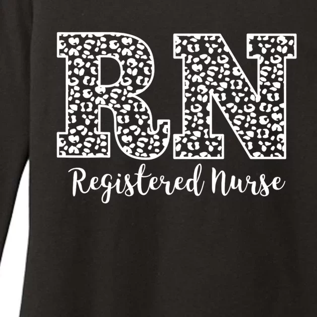 Registered Nurse RN Leopard Nursing School Nurse Graduation Womens CVC Long Sleeve Shirt