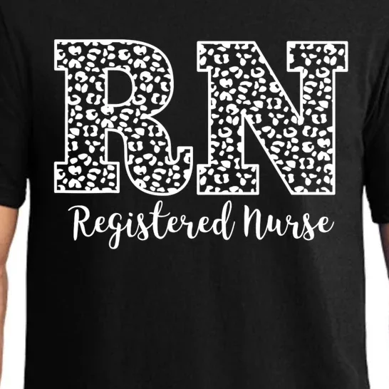 Registered Nurse RN Leopard Nursing School Nurse Graduation Pajama Set