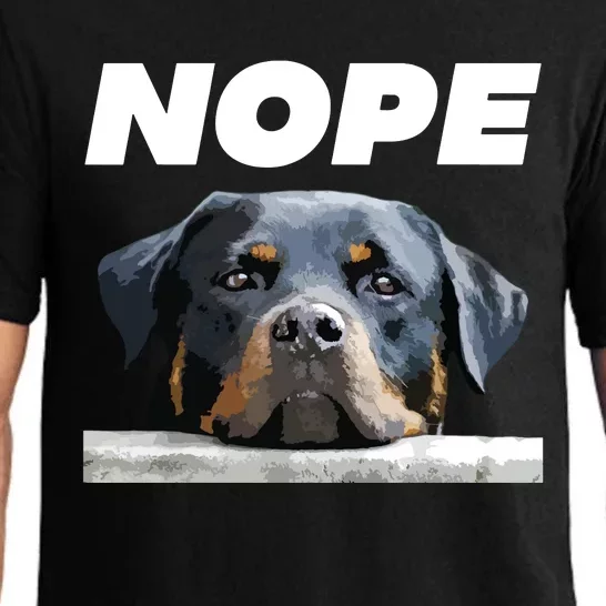 Rotweiller Nope Rottie Face Not Today Love My Rottweiler Dog Pajama Set