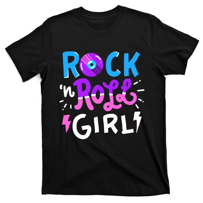 Rock N Roll Girl Music T-Shirt