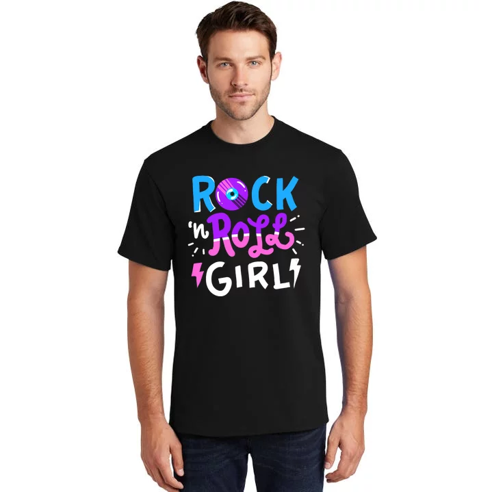 Rock N Roll Girl Music Tall T-Shirt