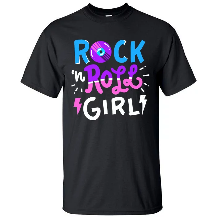 Rock N Roll Girl Music Tall T-Shirt