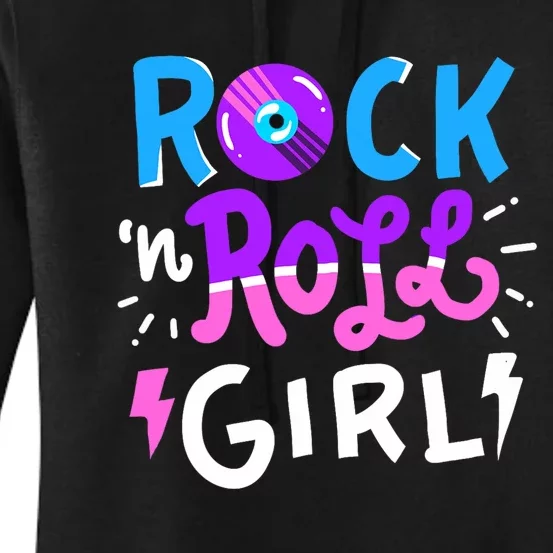 Rock N Roll Girl Music Women's Pullover Hoodie