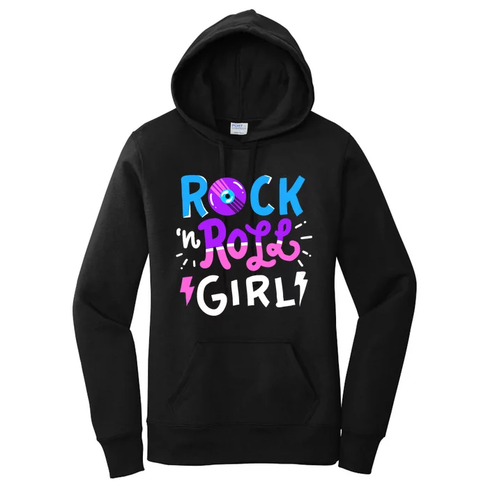 Rock N Roll Girl Music Women's Pullover Hoodie