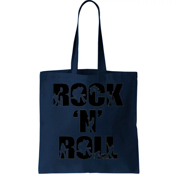 Rock N Roll Music Nothing But Rock & Roll 70S 80 90S Retro Tote Bag