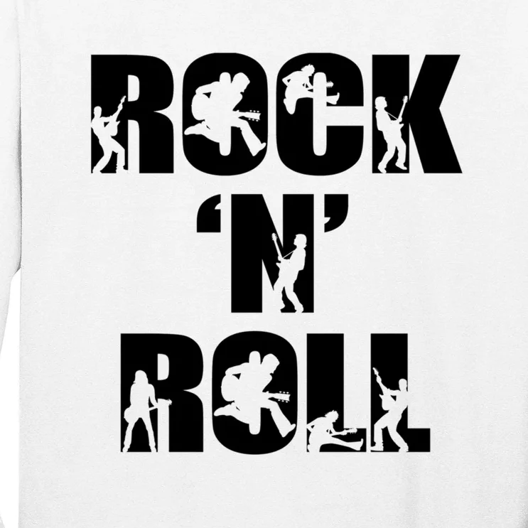 Rock N Roll Music Nothing But Rock & Roll 70S 80 90S Retro Long Sleeve Shirt