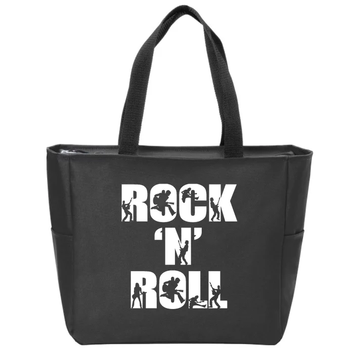 Rock N Roll Music Lover Zip Tote Bag