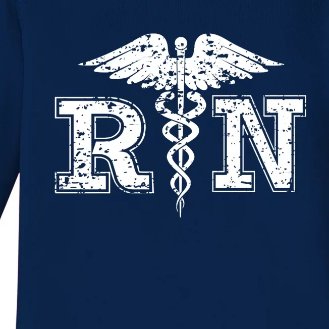 R N Registered Nurse Gift For Nurses Baby Long Sleeve Bodysuit