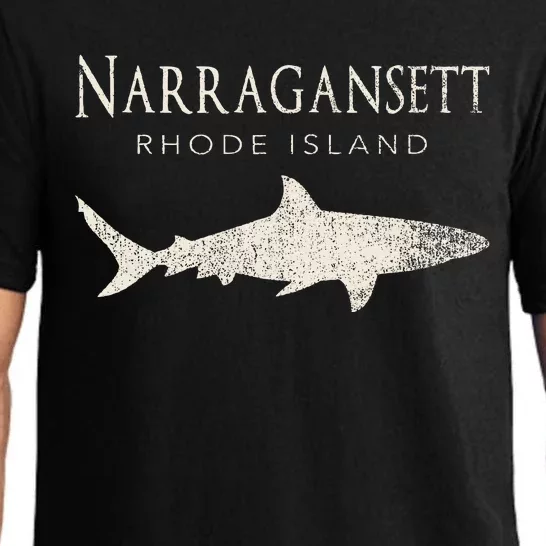 Retro Narragansett RI Shark Pajama Set