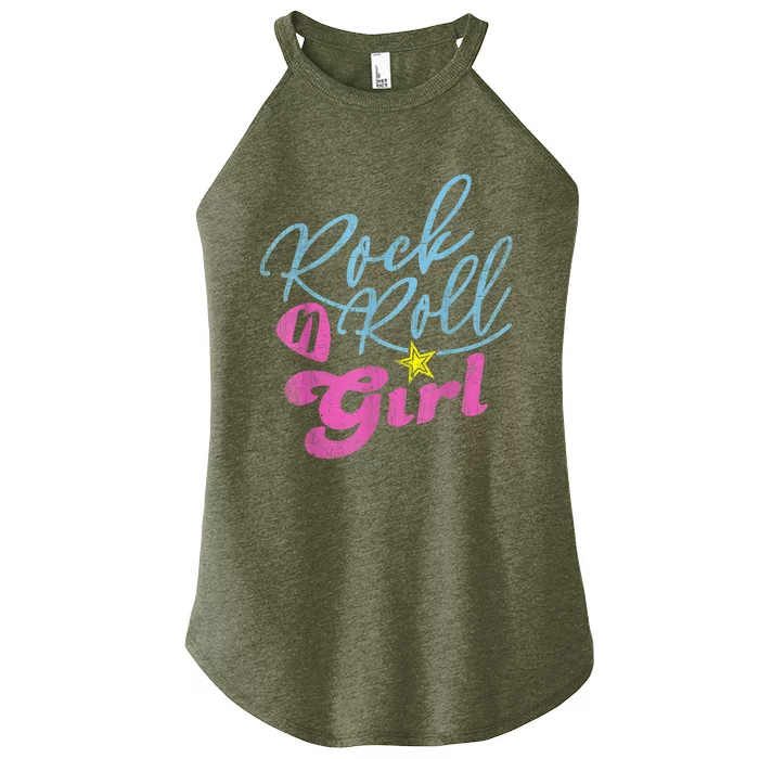 Rock N Roll Girl Purple Darla Women’s Perfect Tri Rocker Tank