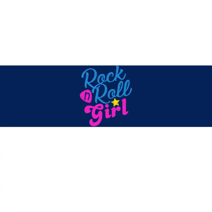 Rock N Roll Girl Cute Gift Bumper Sticker