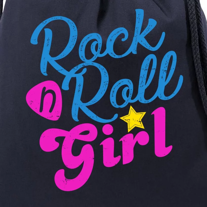 Rock N Roll Girl Cute Gift Drawstring Bag