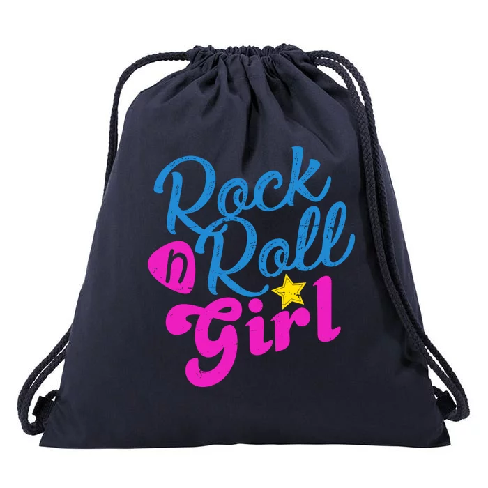 Rock N Roll Girl Cute Gift Drawstring Bag