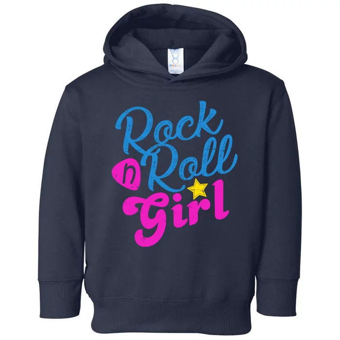 Rock N Roll Girl Cute Gift Toddler Hoodie