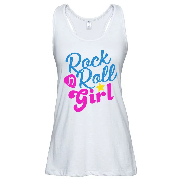 Rock N Roll Girl Cute Gift Ladies Essential Flowy Tank