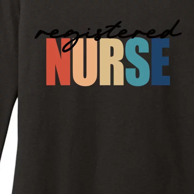 Registered Nurse Rn Nursing Funny Gift Womens CVC Long Sleeve Shirt