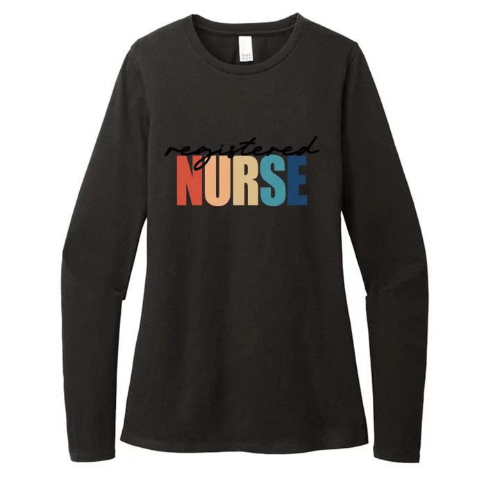 Registered Nurse Rn Nursing Funny Gift Womens CVC Long Sleeve Shirt