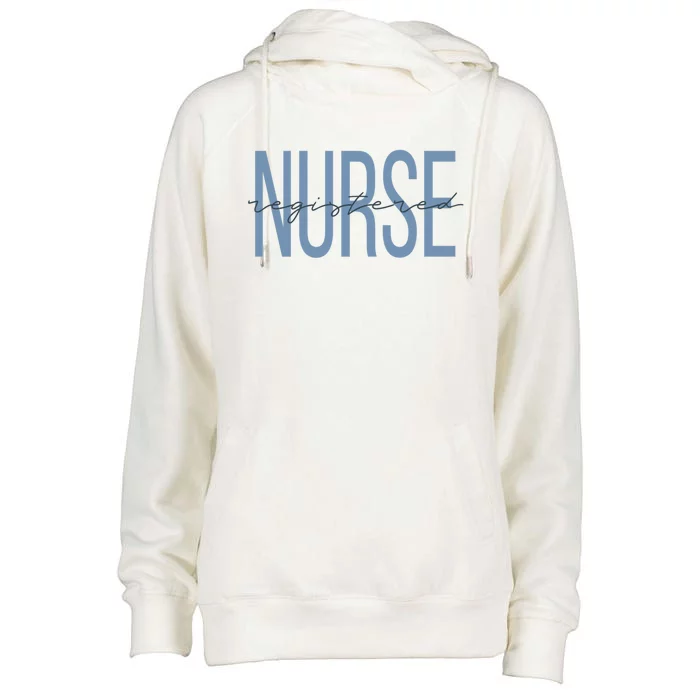 Registered Nurse Rn Emergency Room Nurse Nursing Student Funny Gift Womens Funnel Neck Pullover Hood