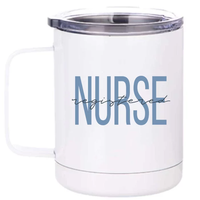 Registered Nurse Rn Emergency Room Nurse Nursing Student Funny Gift Front & Back 12oz Stainless Steel Tumbler Cup