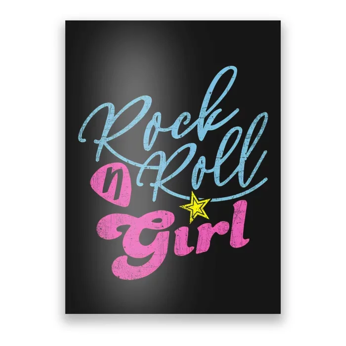 Rock N Roll Girl Purple Darla Poster