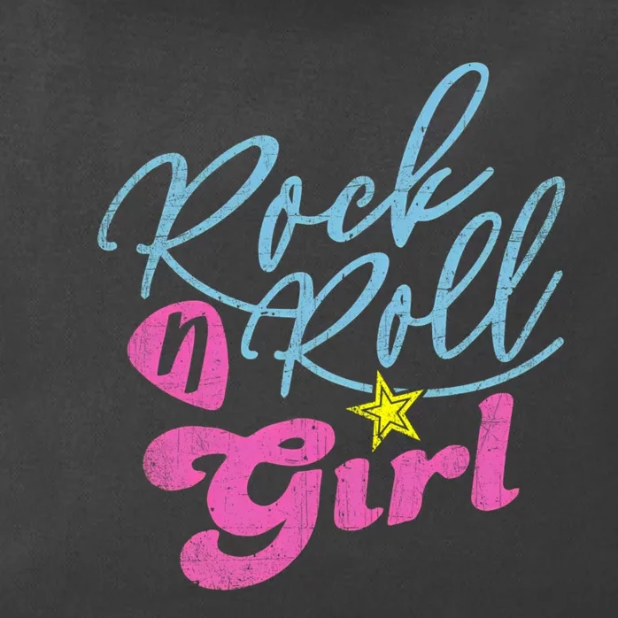 Rock N Roll Girl Purple Darla Zip Tote Bag