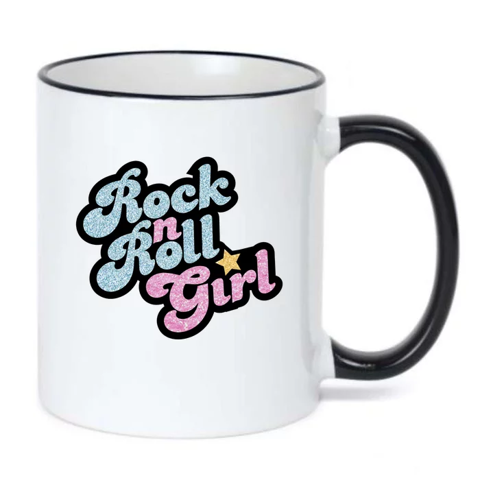 Rock N Roll Girl Black Color Changing Mug