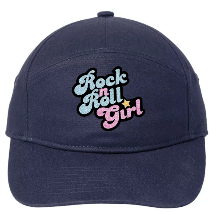 Rock N Roll Girl 7-Panel Snapback Hat