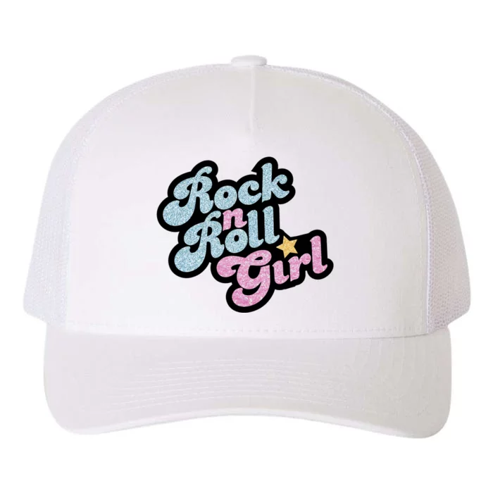 Rock N Roll Girl Yupoong Adult 5-Panel Trucker Hat