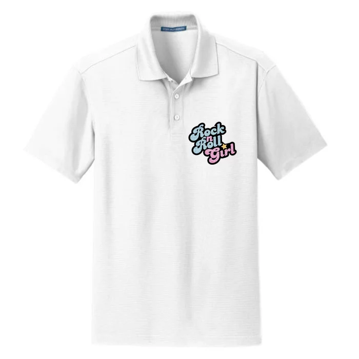 Rock N Roll Girl Dry Zone Grid Performance Polo