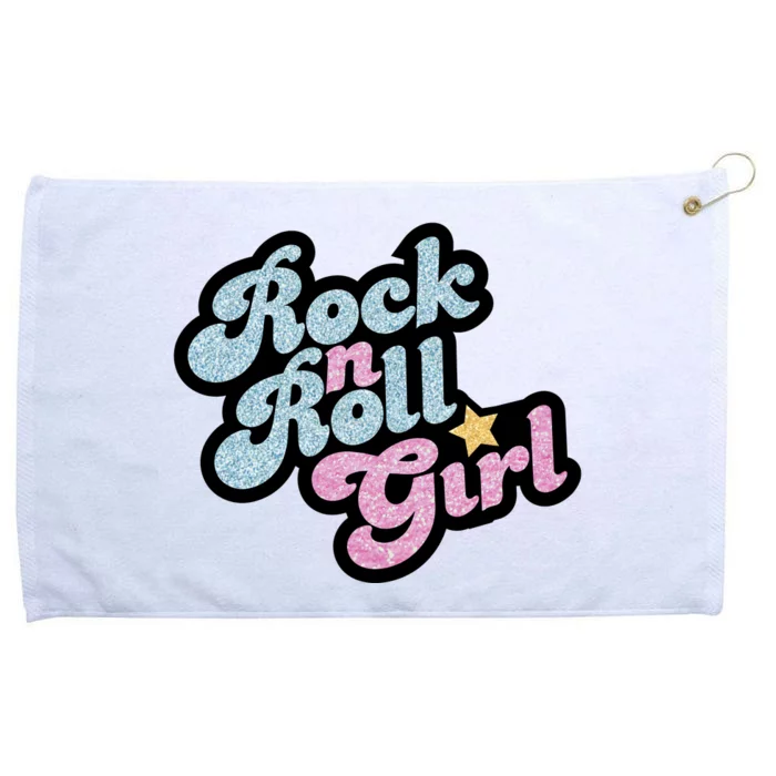 Rock N Roll Girl Grommeted Golf Towel