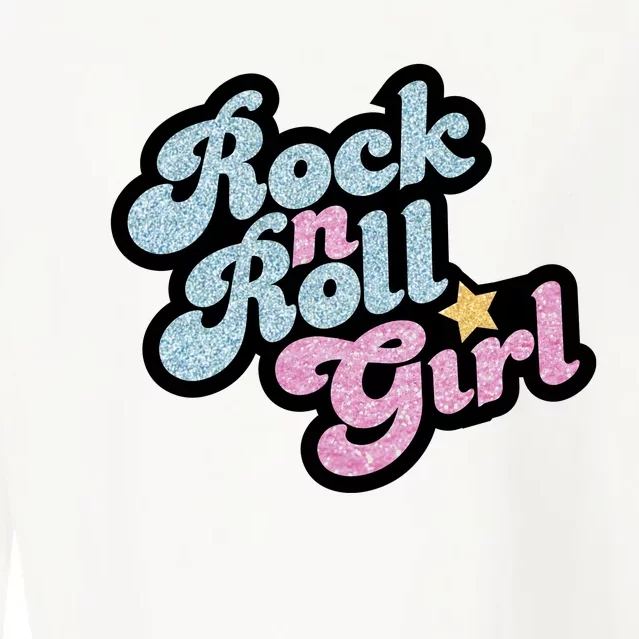 Rock N Roll Girl Cropped Pullover Crew