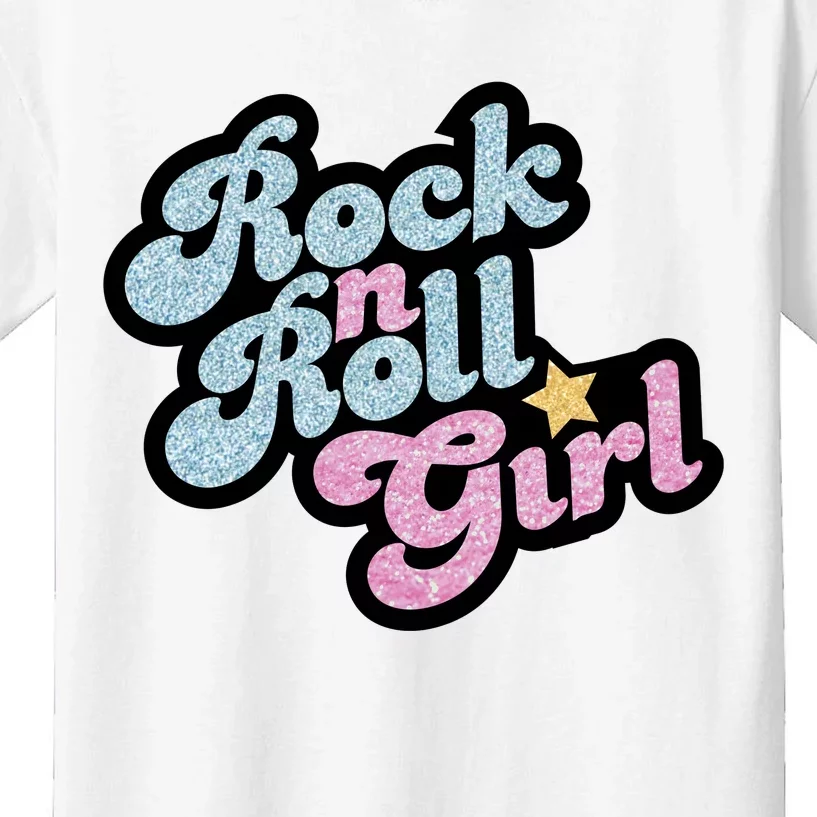 Rock N Roll Girl Kids T-Shirt