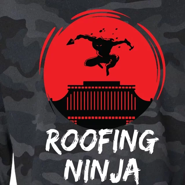 Roofing Ninja Roofer Slating Cropped Pullover Crew