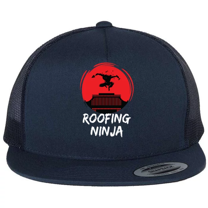 Roofing Ninja Roofer Slating Flat Bill Trucker Hat