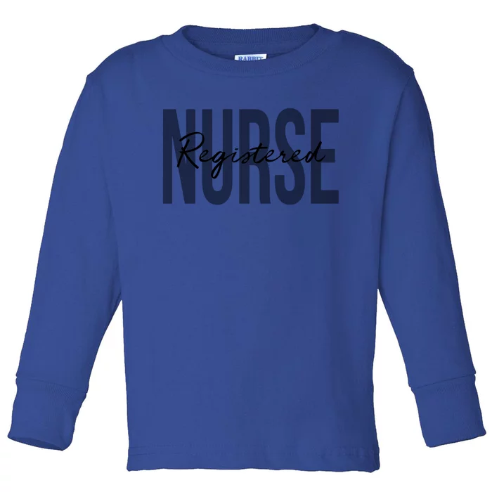 Registered Nurse Rn Emergency Room Nurse Gift Toddler Long Sleeve Shirt