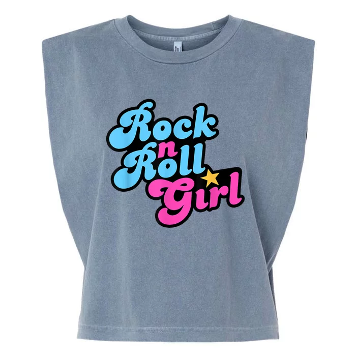 Rock N Roll Girl Garment-Dyed Women's Muscle Tee