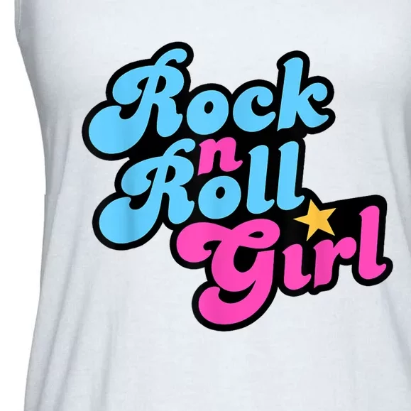 Rock N Roll Girl Ladies Essential Flowy Tank