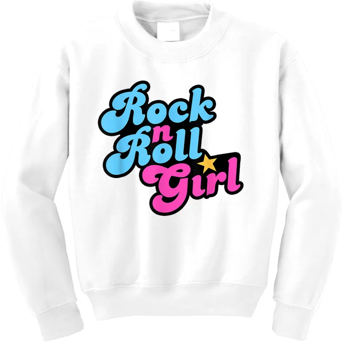 Rock N Roll Girl Kids Sweatshirt