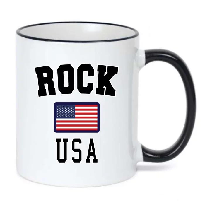 Rock N Roll USA Black Color Changing Mug