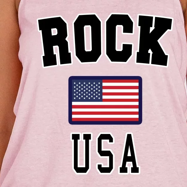 Rock N Roll USA Women's Knotted Racerback Tank