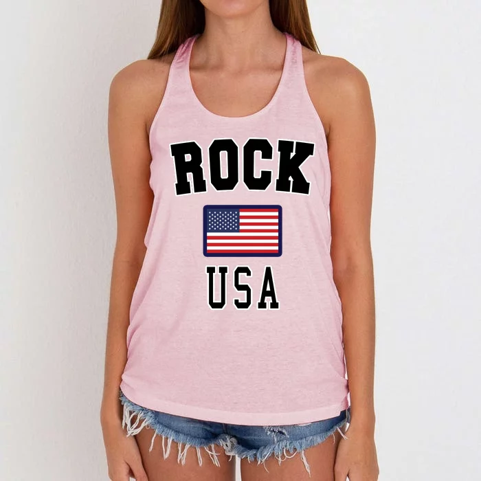 Rock N Roll USA Women's Knotted Racerback Tank