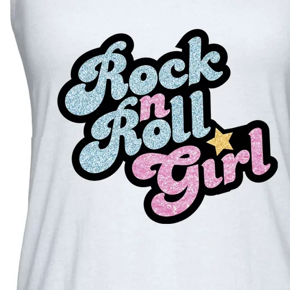 Rock N Roll Girl Ladies Essential Flowy Tank