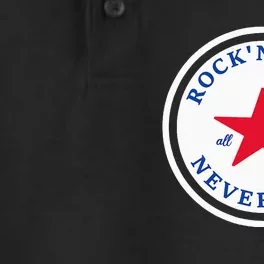 Rock N Roll Never Dies Rock And Roll All Star Music Dry Zone Grid Performance Polo