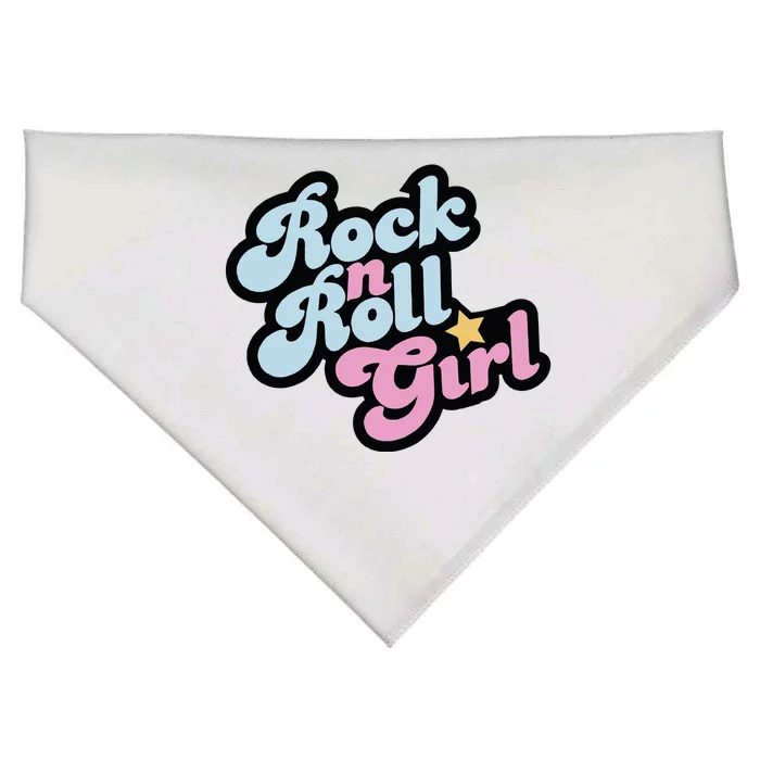 Rock N Roll Girl USA-Made Doggie Bandana